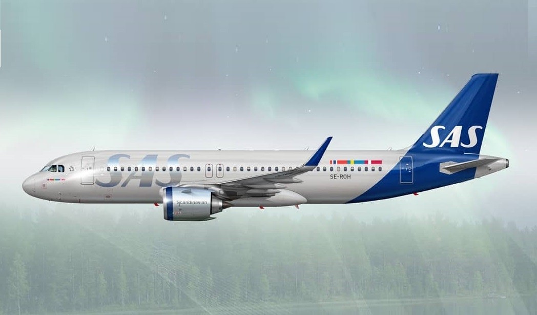 SAS Scandinavian New Livery Airbus A320neo SE-ROH JC Wings JC2SAS368 scale  1:200