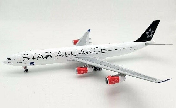 SAS Scandinavian Star Alliance Airbus A340-313 OY-KBM with stand 
