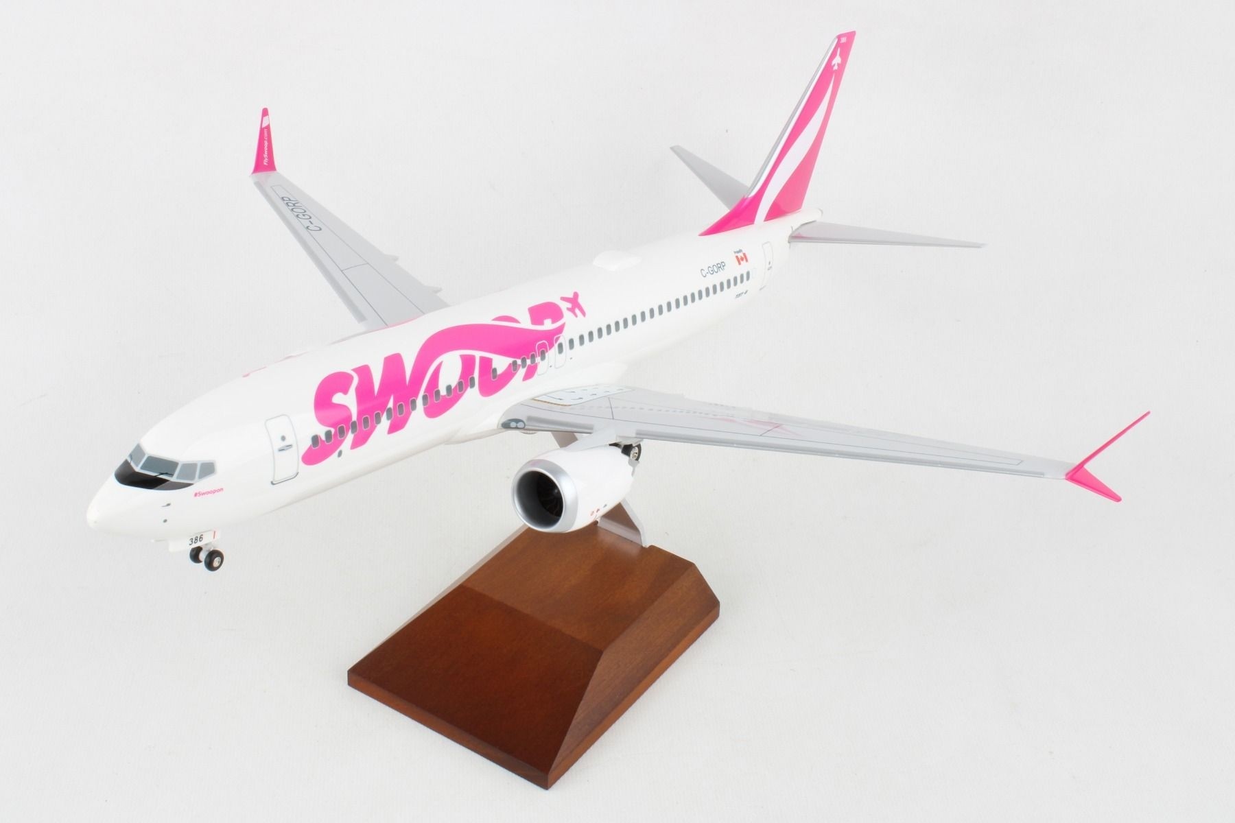 Swoop Boeing 737Max8 C-GORP With Stand & Gears Skymarks Supreme