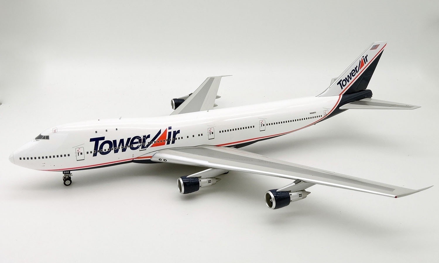 LIMITED! Tower Air Boeing 747-100 N608FF stand InFlight IF742FF0718 1:200