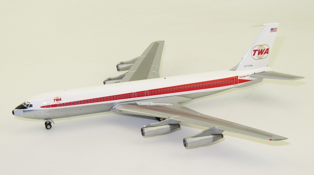 Trans World TWA Boeing 707-300 N773TW Polished InFlight IF707TW0619P scale  1:200