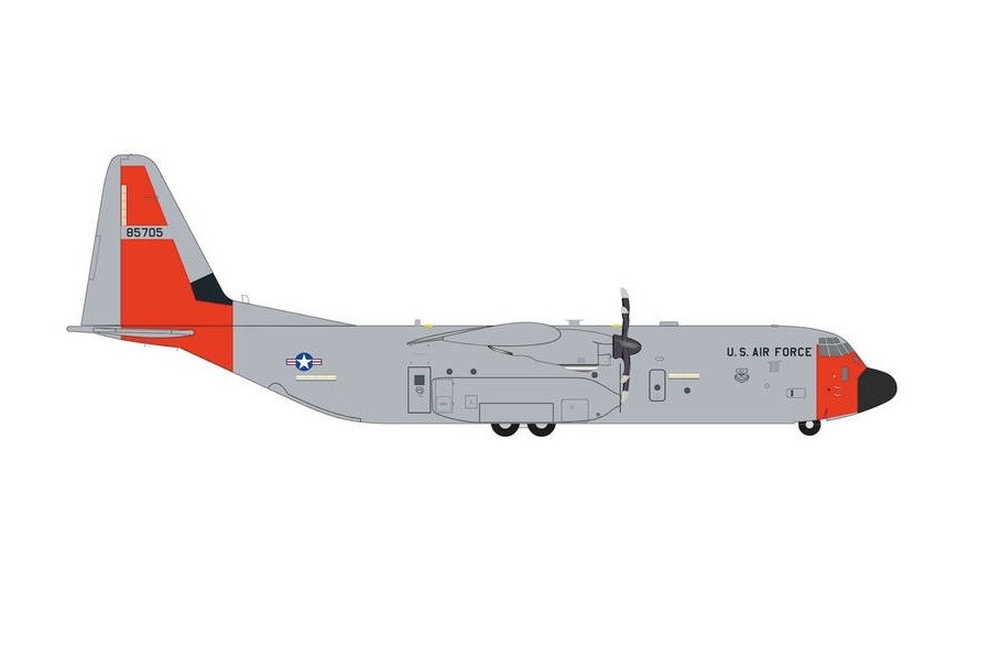 USAF C-130J-30 Super Hercules 08-5705 'Four Horsemen' Herpa Wings 572200  Die-Cast Scale 1:200