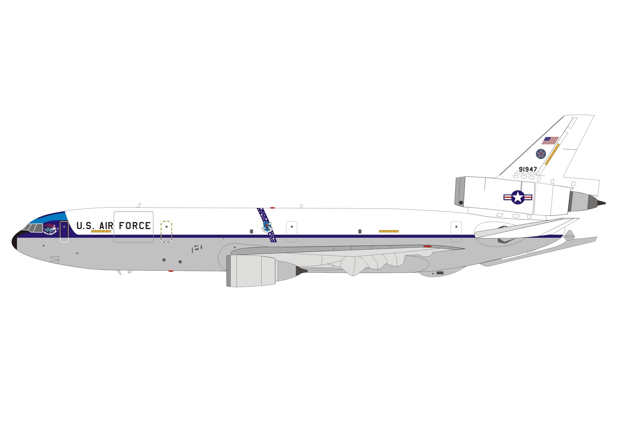 USAF KC-10A 79-1947 California Freestyle 