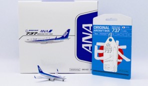 All Nippon Airways Boeing 737 Reg: JA02AN With Antenna + Limited Edition Aviation Tag SA4012 JC Wings 1:400