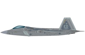 F-22 Raptor 91-4007, 412 TW, Edwards AFB HA2827 Hobby Master Scale 1:72