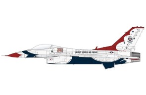 Lockheed F-16C Fighting Falcon Diecast Model USAF Thunderbirds, RIAT 2017, w/Decal SheetHobby Master HA38039b Scale 1:72