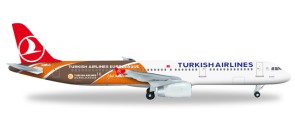 Turkish Airlines A321"Euroleague" TJ-JRO "Uludag" Herpa HE526876 1:500 