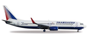 Transaero 737-800 Retro Livery Reg# EI-RUB Herpa 527668  Scale 1:500