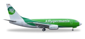 Germania 737-700 #Flygermania Reg# E-AGER Herpa 529518 scale 1:500