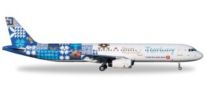 Turkish Airbus A321 "Discover Potential" Reg# TC-JRG Herpa Wings 529532 Scale 1:500