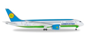 Uzbekistan Airways Boeing 787-8 Dreamliner Reg# UK78701 Herpa 530040 Scale 1:500