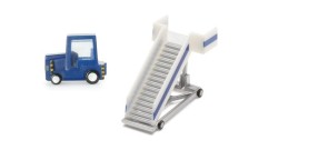Airport Accessories " Passenger Stairs + Tractor"  1:200 Scale by Herpa Wings  HE551861