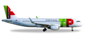 TAP Portugal Airbus A320 Sharklets Reg# CS-TNS Alfonso Henriques Herpa 558747 Scale 1:200 