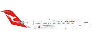 Qantas Link Fokker 100 New Livery registration VH-NHP Herpa 559096 die cast Scale 1:200