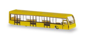 Set of 4 Airport Buses Yellow Herpa Scenix Accessories 562591 Scale 1:400