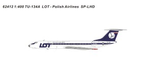 LOT Polish Airlines TU-134A SP-LHD 62412 Panda Models Scale 1:400