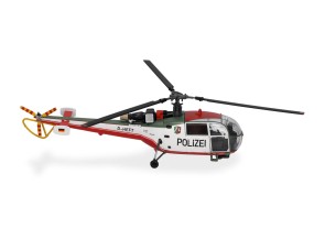 Polizei Nordrhein Westfalen Sud Aviation SA 319 Alouette III  Herpa 580762  1:72