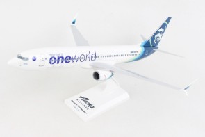 Alaska 737-900 One World N487AS Skymarks with stand SKR1081 scale 1:130