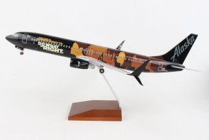 Alaska Our Commitment Boeing 737-900 scimitars N492AS Education powerful weapon change the world Skymarks Supreme SKR8287 scale 1:100