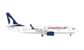 AnadoluJet Boeing 737-800 TC-JFT "Kastamonu" Herpa Wings 535113 scale 1:500