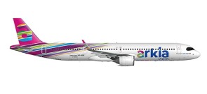 Arkia Israel Airbus A321neo 4X-AGH Fuchsia  livery Herpa 533928 scale 1:500