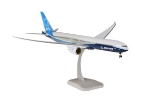 Boeing House Blue 777-9X with stand & gears 777X Hogan HG11304G scale 1:200