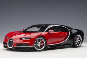 Bugatti Chiron 2017 color: Italian Red/Nocturne Black AUTOart 12113 scale 1:12