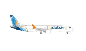 Fly Dubai Boeing 737Max9 A6-FNB die-cast Herpa Wings 535076 scale 1:500