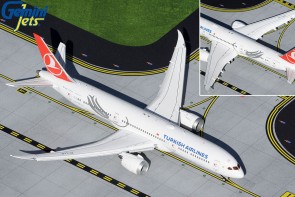 Turkish Airlines Boeing 787-9 Flaps/Slats Extended TC-LLO GeminiJets GJTHY2018F scale 1:400