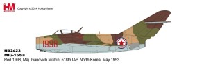 MiG-15bis Red 1998, Maj. Ivanovich Mikhin, 518th IAP, North Korea, May 1953 Hobby Master HA2423 Scale 1:72 