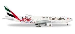 Emirates Arsenal FC B777-200E  Herpa Wings 529235 Scale 1:500