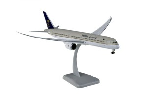 Saudi Arabian Boeing 787-10 stretched Dreamliner with gears and stand Hogan HG11403G scale 1:200