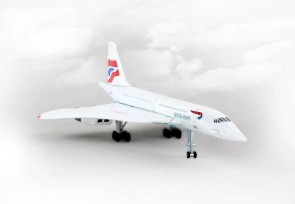 Clouds PS5800-2 British Airways Concorde Reg# G-BOAD die cast Postage Stamp PS5800-2 1:350