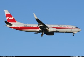 American Boeing 737-800 Winglets Reg# N915NN TWA Retro SKR897 1:130